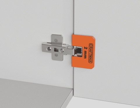 Szablon przymiar magnetyczny do frontów meblowych na zawiasy 2 mm | 2 szt.