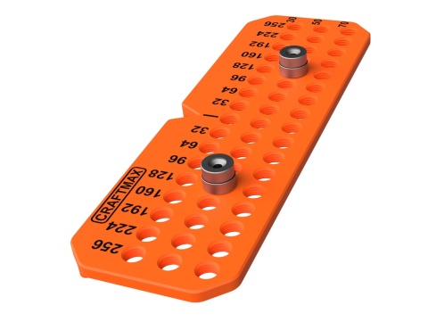Szablon wzornik do uchwytów meblowych regulowany 256 MM SUM-1