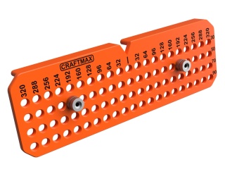 Szablon wzornik do uchwytów meblowych regulowany 320 MM SUM-3