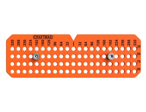 Szablon wzornik do uchwytów meblowych regulowany 320 MM SUM-3