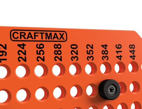 Szablon wzornik do uchwytów meblowych regulowany 480 MM SUM-2